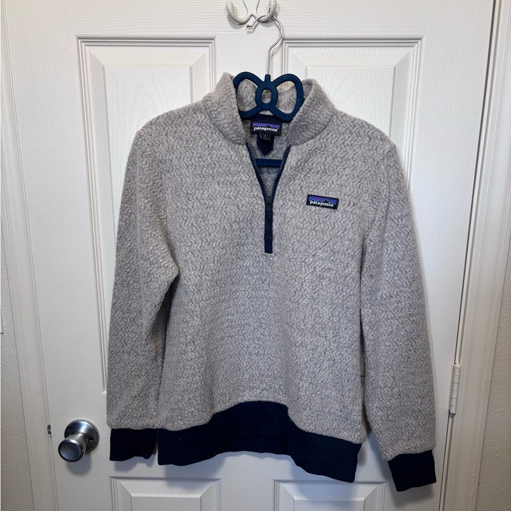 Women’s Patagonia Fleece Blend Half Zip Sweater Size S